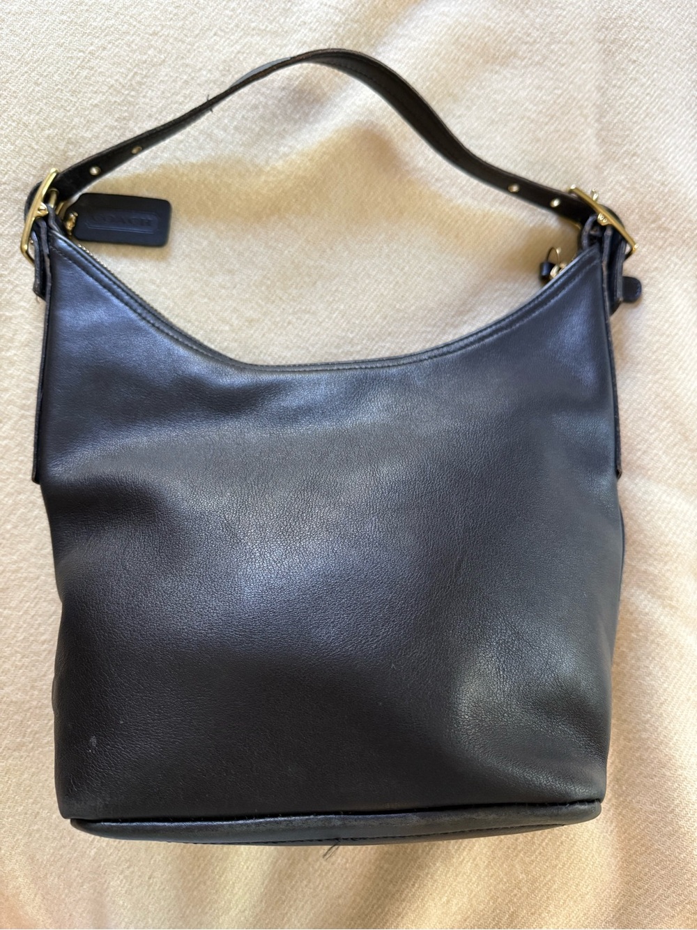 Coach leather bucket bag